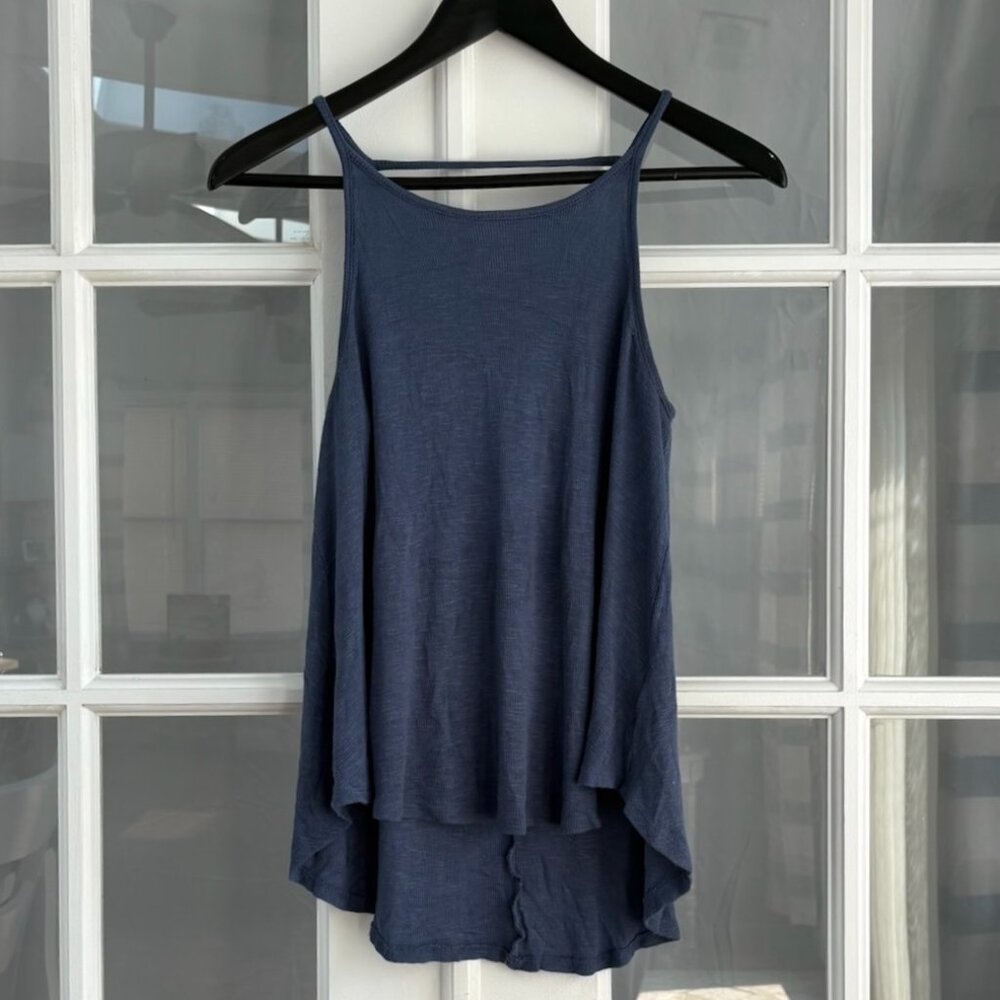 Mossimo Scoop Neck Open Back Spaghetti Strap Asymmetrical Tank Top